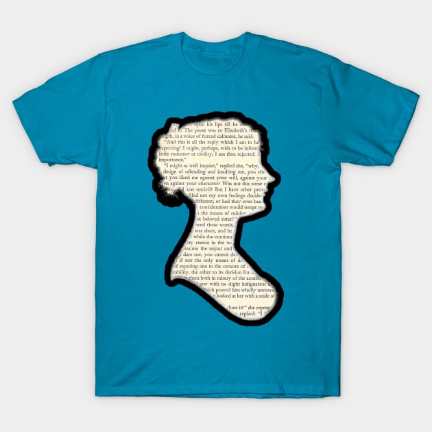 Jane Austen - Pride and Prejudice T-Shirt by Bits